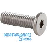 Zylinderschraube mit extrem niedrigem Kopf M 6x10 Torx 20 - Edelstahl A2