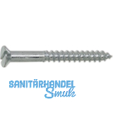 DIN97 3.0 x 10 verzinkt Holzschraube Senkkopf mit Schlitz
