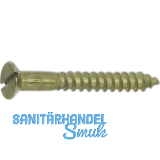 DIN97 3.0 x 16 Messing blank Holzschraube Senkkopf mit Schlitz