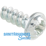 PLASFAST�-Schraube Flanschkopf 4.0x 12 TX20 - Stahl verzinkt-blau