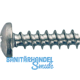 PLASFAST�-Schraube Halbrundkopf 3.5x 8 PZ2 Stahl verzinkt-blau