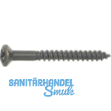 DIN7995 3.5 x 35 Pozidriv 2 Messing br�niert Holzschraube Linsensenkkopf