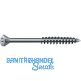 SPAX Fu�bodenschraube Senkkopf 3.5x 55 Teilgewinde Torx 10 Wirox-Silber
