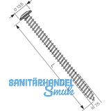 SFS Flachkopf-Rahmenanker 7,5 x152 � 13,5 Torx 30 verzinkt