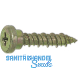Fenstertrageschraube 6.0x 40 PH 2 verzinkt-gelb mit Gewindespitze