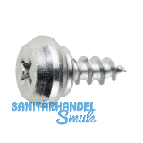 SPK/6-73 /BS Klemmprofilschraube 4.2x 12 PH 2 Stahl silber