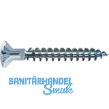 SPAX Senkkopf 4.5x 60 Vollgewinde Pozidriv 2 mit Kopflochbohrung Wirox-Silber