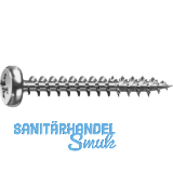 SPAX Halbrundkopf 5.0x 90 Teilgewinde Pozidriv 2 Wirox-Silber mit Bewertung