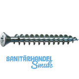 SPAX kleiner Senkkopf 4.0x 30 Vollgewinde Pozidriv 2 Kopf � 7mm Wirox-Silber