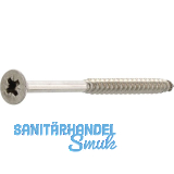 Spanplattenschraube Senkkopf 3.5x 30 Teilgewinde Pozidriv 2 Edelstahl A2