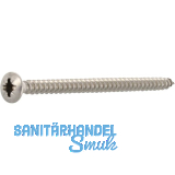 Spanplattenschraube Linsensenkkopf 4.0x 30 Vollgewinde Pozidriv 2 Edelstahl A2