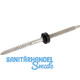 Stockschraube M10x180 mit EPDM-Dichtung - Edelstahl A2 vormontiert