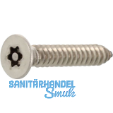 Sicherheitsschraube SNK 5.5x38 Blechschraube mit TX27 und PIN - Edelstahl A2