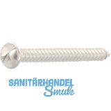 Einwegsicherheitsschraube - Halbrundkopf 4,8x13 mit Blechgew. - Edelstahl A2