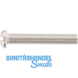 Einwegsicherheitsschraube - Halbrundkopf M 4x40 - Edelstahl A2
