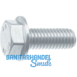 Sechskant-Flanschschraube KL100 M16 x 30 zinklamellenbeschichtet / Ripp-Schraube
