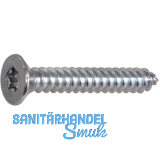 DIN7982C 3.5x 22 Torx15 verzinkt Senkkopf-Blechschraube ~ISO14586