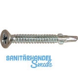 DIN7504 4.2x50 Phillips Kreuzschlitz verzinkt Fl�gelbohrschraube Senkkopf