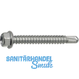 DIN7504K 6.3x 60 verzinkt Sechskant-Bohrschraube ~ISO15480