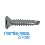 DIN7504O 3.9x 32 Torx20 verzinkt Senkkopf-Bohrschraube