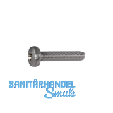 DIN7500CE (CZ) M 4x 8 Pozidriv 2 verzinkt gewindefurchende Linsenschr