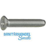 DIN7500ME (MZ) M 5x10 Pozidriv 2 verzinkt gewindefurchende Senkschraube
