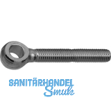 DIN444 LB 4.6 M16x130 verzinkt Augenschraube mit Gewinde bis Kopf