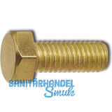 ISO4017 M 4x 12 Messing blank Sechskantschraube ohne Schaft (DIN933) ISO4017 M 4x 12 Messing blank Sechskantschraube ohne Schaft (DIN933)