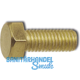 DIN933 M12x 50 Messing blank Sechskantschraube ohne Schaft DIN933 M12x 50 Messing blank Sechskantschraube ohne Schaft