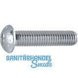 ISO7380-1 010.9 M 6x14 verzinkt Linsenschraube mit Innensechskant