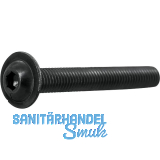 ISO7380-2 010.9 M 5x16 verzinkt-schwarz Linsenschraube mit Flansch und ISK