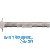 ISO7380-2 010.9 M 6x 16 verzinkt-blau Linsenschraube mit Flansch und ISK