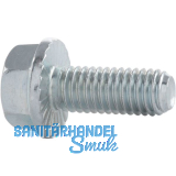 ECO-FIX 4.8 M 6x10 verzinkt Sechskantschraube mit Flansch f�r den Apparatebau