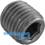 DIN906 5.8 R1/2" blank Verschlussschraube kegeliges Rohrgewinde mit ISK