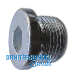 DIN908 5.8 M12x1.5 verzinkt Verschlussschraube zylindrisches, metr. Feingewinde