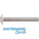 ISO7380-2 010.9 M 4x 20 verzinkt-blau Linsenschraube mit Flansch und ISK