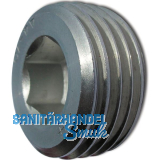 DIN906 M16x1,5 Edelstahl A2 Verschlussschraube kegeliges Rohrgewinde mit ISK