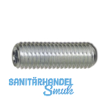 ISO4029/DIN916 45H M 8x 30 verzinkt Gewindestift mit Ringschneide und ISK