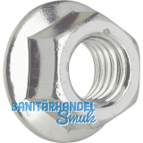 Sechskant-Ripp-Mutter Kl.10 M12 zinklamellenbeschichtet