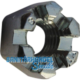 DIN935/ 8 M30x1.5 verzinkt Kronenmutter mit Feingewinde