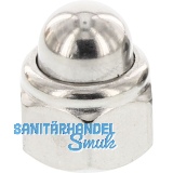 DIN986 M 8 Edelstahl A2 Sicherungs-Hutmutter mit Klemmteil DIN986 M 8 Edelstahl A2 Sicherungs-Hutmutter mit Klemmteil