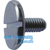 DIN921 M 6x 16 verzinkt Flachkopfschraube mit Schlitz und gro�em Kopf