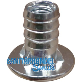 Einschlagmuffen M 6x14 Kopf-� 17 verzinkt mit Bund