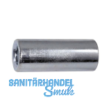 Distanzbuchsen rund M16x40/Aussendurchmesser 22 mm verzinkt (Langmutter) Distanzbuchsen rund M16x40/Aussendurchmesser 22 mm verzinkt (Langmutter)