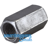 DIN6334 Kl.10 M10x 30 blank Sechskant-Langmutter 3 d DIN6334 Kl.10 M10x 30 blank Sechskant-Langmutter 3 d