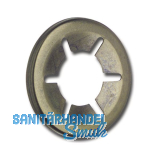 Achsenklemmring ohne Kappe 4 mm Federstahl br�niert