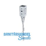 Einschraub-Bodenh�lse 71x71x595 fvz