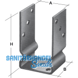 Pfostenlasche U-Form 101 mm feuerverzinkt