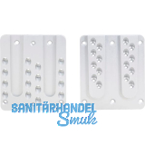 PITZL Doppel HVP 120x140x12 mm Aluminium eloxiert