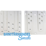 PITZL Doppel HVP 240x250x20 mm Aluminium eloxiert